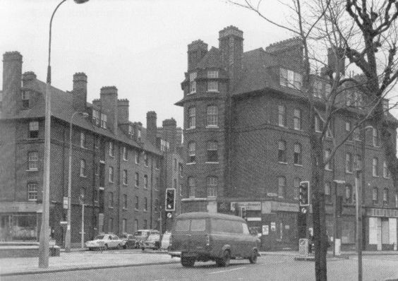 Abbey Buildings from Tower Bridge Road Bermondsey in 1976.jpg