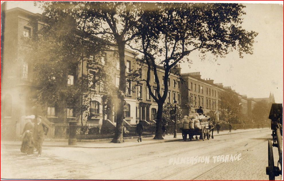 Palmerston Terrace, Jamaica Road 1914, backed onto Martin Street (Turning left).jpg