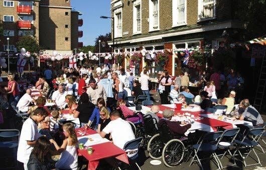 A Party at Queen Victoria on Southwark Park Road - The Blue - Bermondsey for the Queen's 60 Years in Service in June 2012..jpg