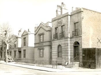 Falmouth Road, Borough, Southwark, 1956 These properties on Falmouth Road date from 1830..jpg