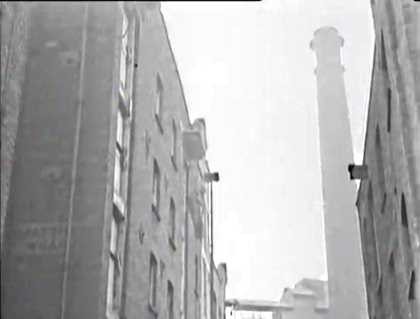 Film One Wish Too Many. The chimney of Princes Mills Rotherhithe Street..jpg