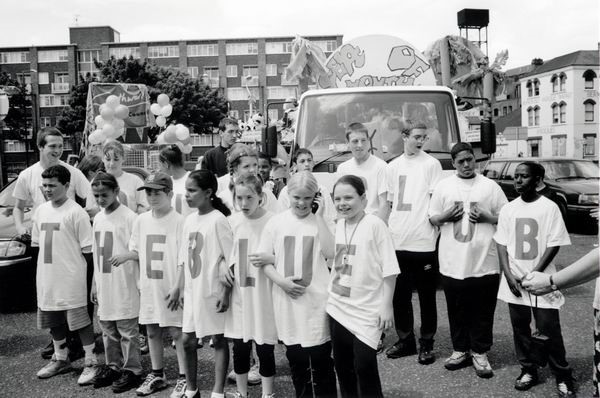 Bermondsey Square. Kids from the Blue, Bermondsey Carnival, Southwark, June 2000. X.jpg