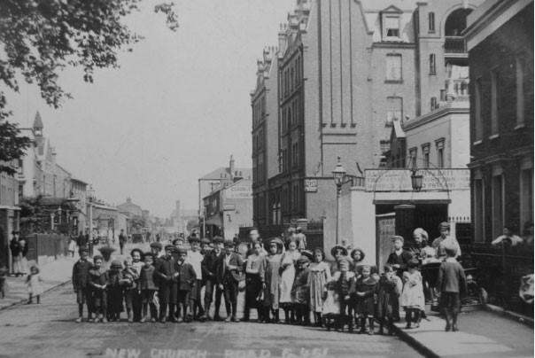 New Church Road, Camberwell,Evelina Mansions c1898  X.jpg