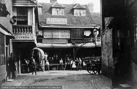 Borough High Street, Talbot Inn, Southwark c1870. 1 X.jpg