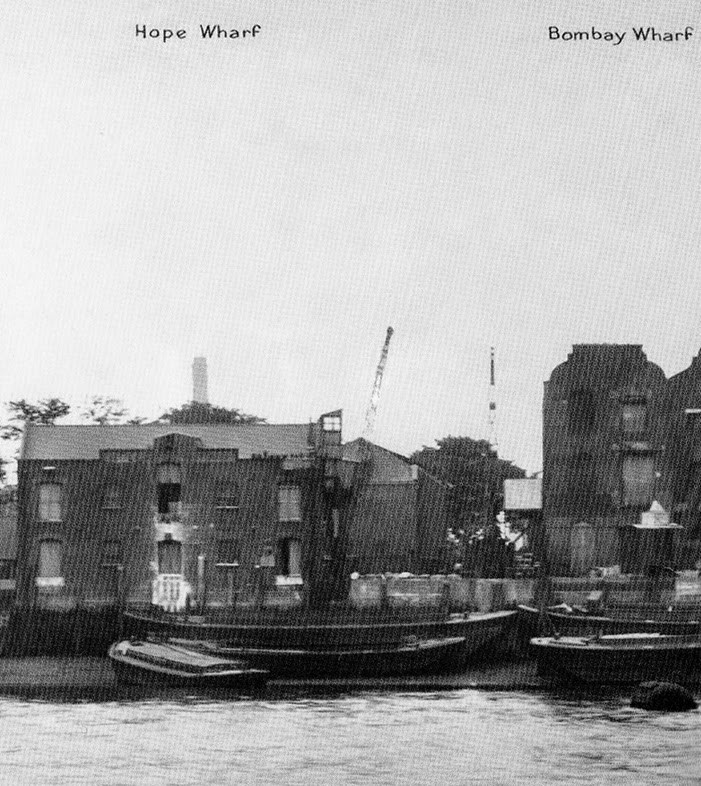 HOPE & BOMBAY WHARFS ROTHERHITHE 1937..jpg