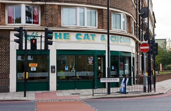 Tower Bridge Road corner Druid Street. The Cat & Cucumber Cafe.jpg