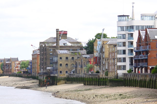 The Thames facing Princes Tower,which at some point seems to have been renamed Riverside Apartments, sits on the site of the old Princes Wharf and Prince's Stairs. at the start of Elephant Lane..jpg