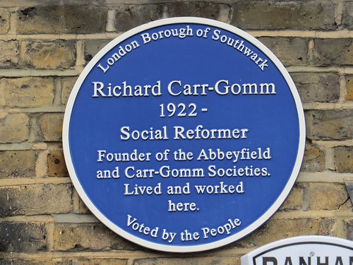 Gomm Road.Richard Carr-Gomm (1922 – 2008) was the founder of the Abbeyfield Society and the Carr-Gomm Society, which are British charities providing care and housing for disadvantaged and lonely people..jpg