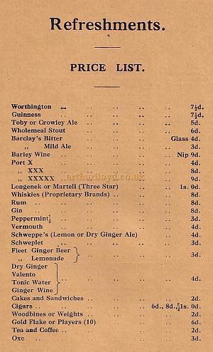 Elephant and Castle Theatre, price list c1904..jpg