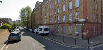 Swan Road looking from Rotherhithe Street. Winchelsea House on right. 2019.  X.png