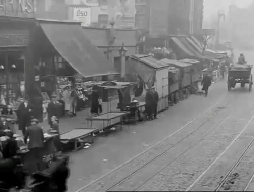 Tower Bridge Road Market (1931) looking toward trocettte  young stores onleft - Copy.jpg