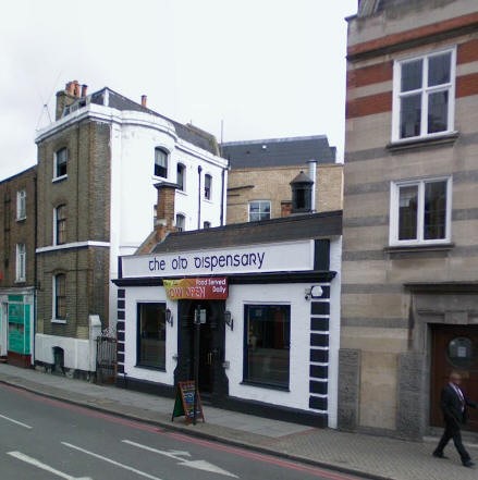 Camberwell New Road, 325 Old Dispensary - in 2008. X.jpg
