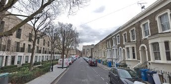Elephant & Castle,Wansey Street, with Brandon Street at the far end, 2020.  X.jpg
