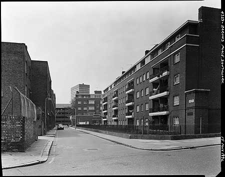 Barons Place, Southwark,runs from Waterloo Road to Webber Street.  X.png