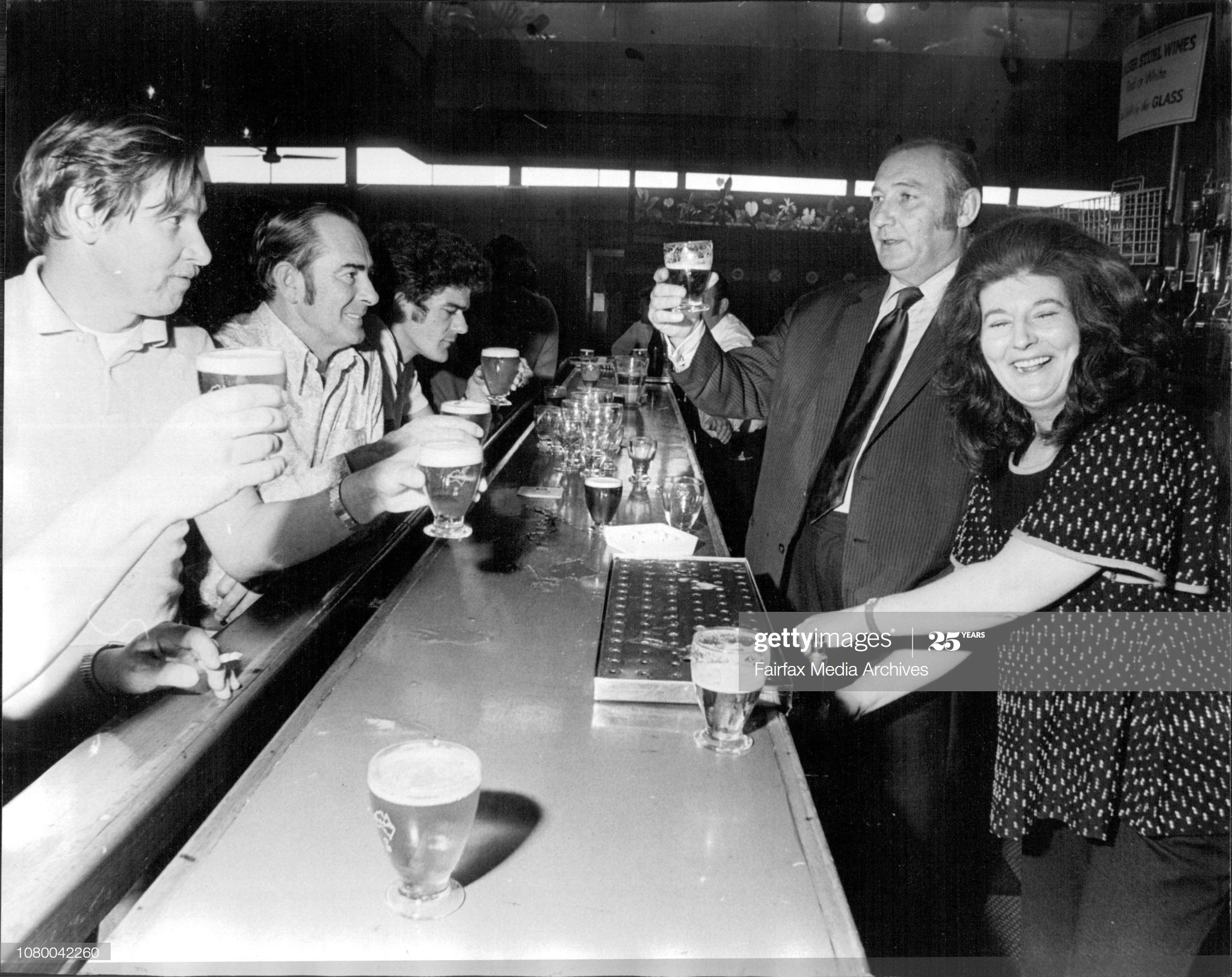 Pages Walk 1972, Publicans of the “Victoria” Pages Walk, John & June Sherriff in the Carlton Rex Hotel, Sydney, part of their prize as winners of the London Evening standard's annual London Pub of year.  X.png