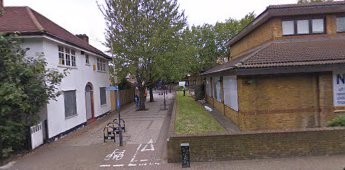 Albion Street 2009. Looking down Old Railway Walk. Same location as the c1976 picture.  X.jpg