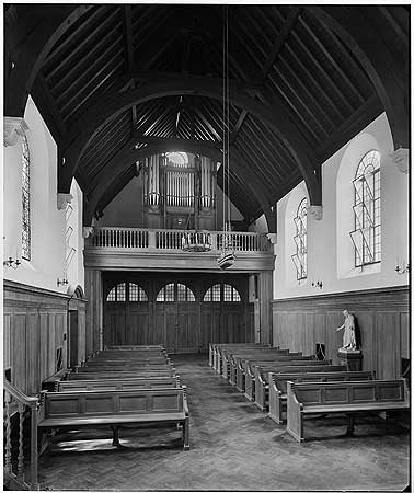 Albion Street, the interior of the Norwegian Church (St Olav's Church) c1927.  X.png