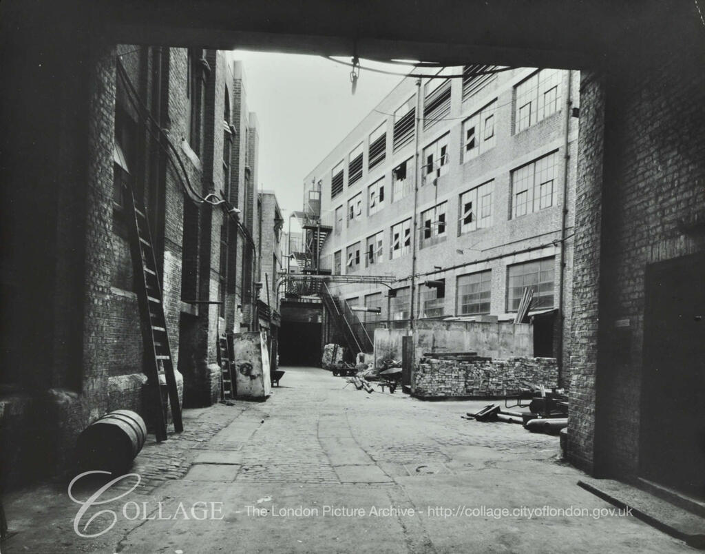 The Grange, rear yard of the Grange Tannery, c1959.  X.png