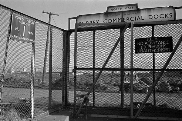 Surrey Commercial Docks, all that was left after the basins had been filled in.  X.png