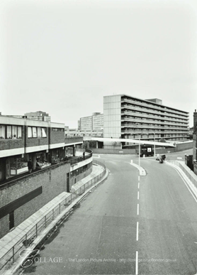 Rodney Road, looking to Heygate Street left and Rodney Place right from picture taken from pedestrian walkway 1976.   X.png
