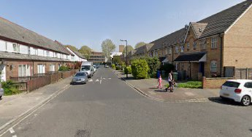 Collett Road 2019. Storks Road Right, same location as the 1971 picture, looking towards St James Road.   X.png