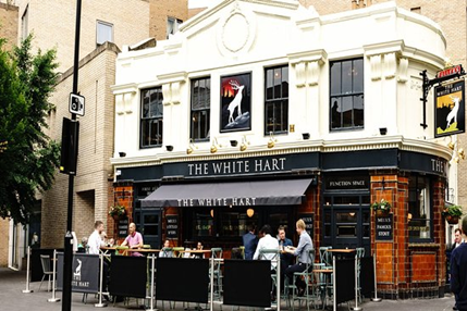 Great Suffolk Street. The White Hart Pub corner with Dolben Street 2019.  X.png
