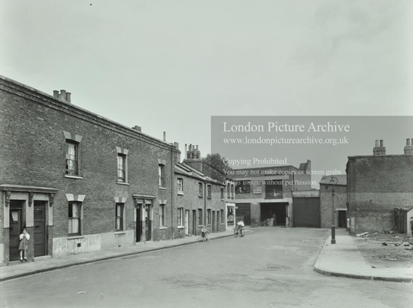 Clare Hall Place, Bermondsey c1955, near Southwark Park Road and is no longer there.  X.png