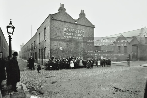 Neston Street, Bermondsey, by Dodds Place c1903, Rotherhithe Street.   X.png