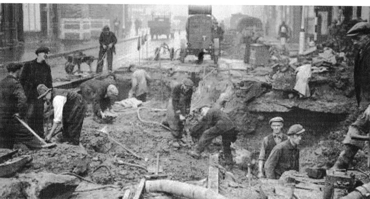 Borough High Street men repairing tram tracks 1940.  X.jpg