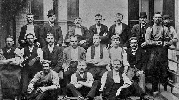 Paradise Street Undercover policemen from Paradise Street police station circa 1900. PC Horace Smith (bottom left).  X.png