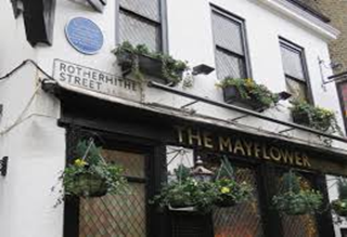 Rotherhithe Street, The Mayflower, Blue Plaque.   X.png